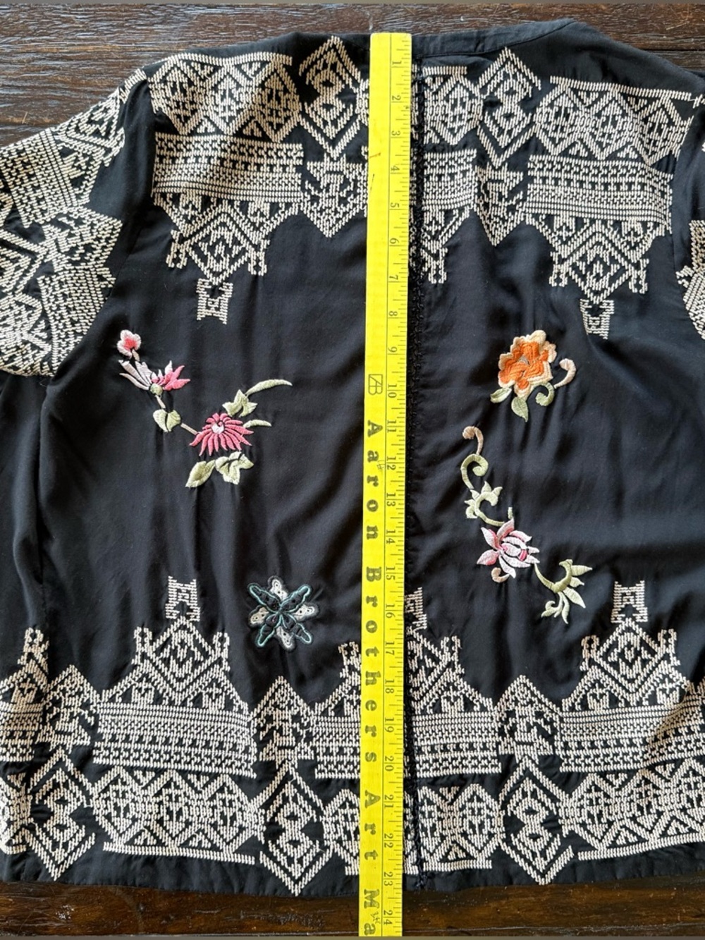 Odd Molly Anthropologie Short Sleeve Embroidered Kimono Shrug Coverup Size 3(Lg) - Picture 10 of 14